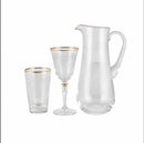 KARACA ELEGANT LACE GOLD Set de verres 25 pièces 12 personnes - LACE ALTIN Bardak seti 25 parça 12 kişilik