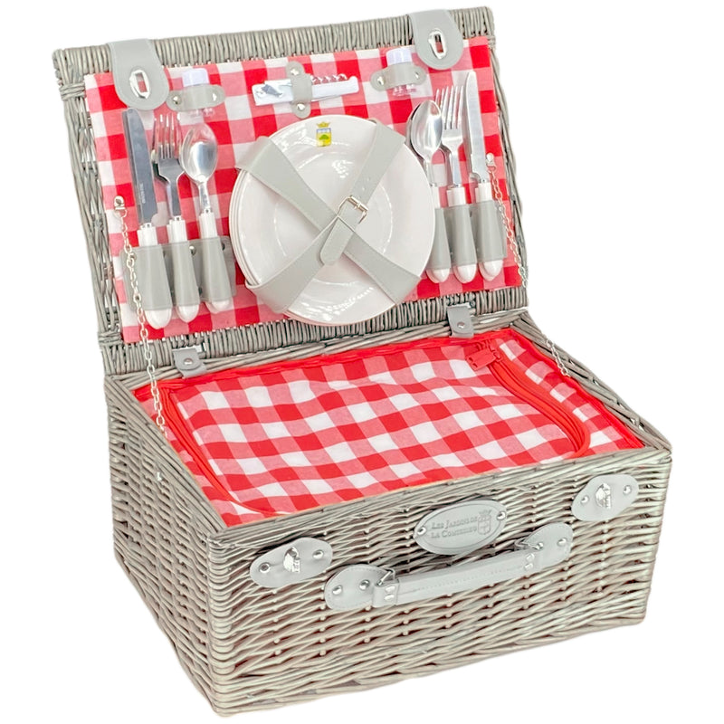 Panier pique nique tissé en rotin à couvercle • Le Comptoir du Panier Panier pique nique tissé en rotin à couvercle • Le Comptoir du Panier