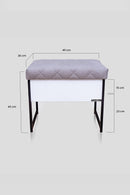 ZEN Esszimmerstuhl - Creme Stoffsamt - Goldene Metallbein