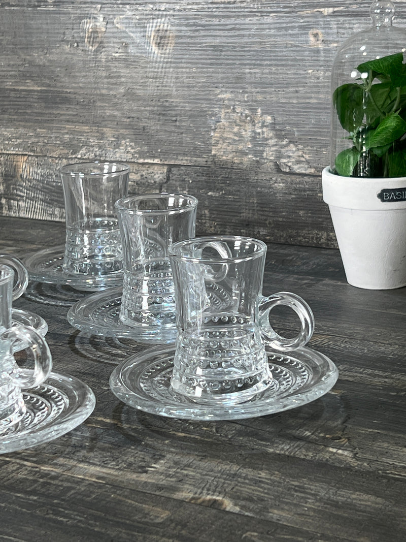 ACAR HÜRREM Teegläser-Set 6 Personen 12 Stück Silber