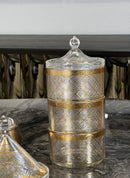 TREND HOME COLLECTION VERSAS 3-stufige glasbonbonnière mit Deckel