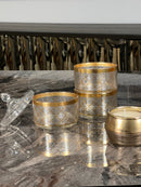 TREND HOME COLLECTION VERSAS 3-stufige glasbonbonnière mit Deckel