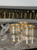 TREND HOME COLLECTION VERSAS 3-stufige glasbonbonnière mit Deckel