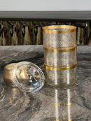 TREND HOME COLLECTION VERSAS 3-stufige glasbonbonnière mit Deckel