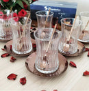 PAŞABAHÇE ELYSIA Set de verres à thé 6 personnes - çay takimi 6 kisilik - Bella Home