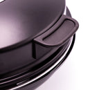 SCHÄFER Pizza Lahmacun Fırını 32 cm aksesuarlı SİYAH mat